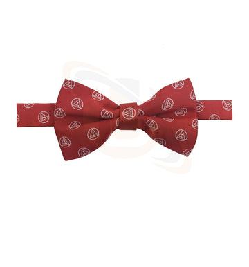 Masonic Royal Arch silk RA Bow Tie with Tau Red & White